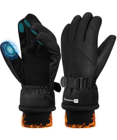 UJUJIA Winter Gloves for Women Men, Snow Gloves with Touchscreen Fingers SKI Gloves with Fleece Lining 3M Thinsulate Gloves Medium