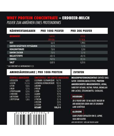 Big Zone BATTLE WHEY Whey Protein concentrated proteins tasty quality Made in Germany 1000 g 1 kg powder strawberry milk - Buy Online on GoSupps.com