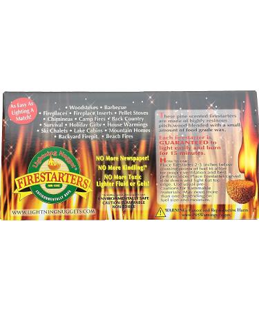 Lightning Nuggets N100SEB Fire Starter Box - 100 Tan Brown Nuggets, Super Economy Pack - Buy Online on GoSupps.com