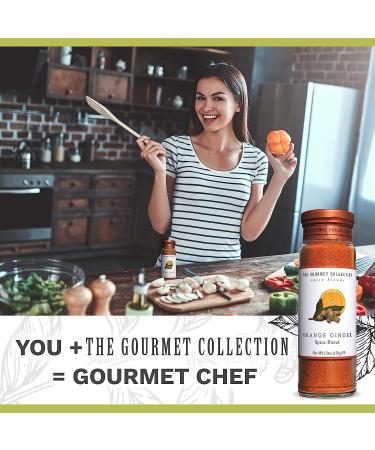 The Gourmet Collection Orange Ginger Seasoning Blend for Duck, Fish, Meat, Chicken, Salads, Soups - Ground Ginger Garlic Seasoning - Buy Online on GoSupps.com