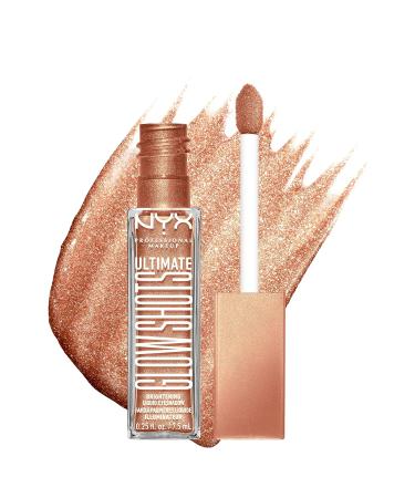NYX Professional Makeup Ultimate Glow Shots Liquid Eyeshadow - Twisted Tangerine | Long-Lasting Shimmer with Vitamin C - Buy Online on GoSupps.com