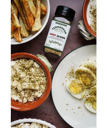 Terranean Herbs & Spices Spicy Zaatar Seasoning Blend - Gluten Free & Vegan - 2 oz Shaker - Buy Online on GoSupps.com