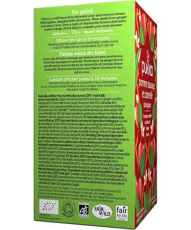  Pukka Pukka Organic and Ayurvedic Infusion Wild Apple and Cinnamon Flavour 100% Fair Trade Ingredients 4x20 Sachets 80 Sachets - Buy Online on GoSupps.com