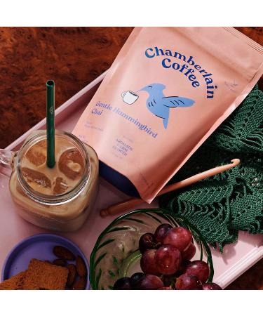 Chamberlain Coffee Gentle Hummingbird Chai Mix - Vegan Chai Latte with Oat Milk & Vanilla - 10oz - Buy Online on GoSupps.com