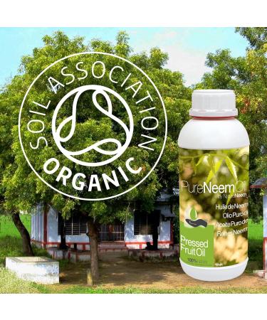 1st Cold Pressed Pure Virgin Neem Oil - 1 Liter - 100% Natural Certified Organic - Buy Online on GoSupps.com