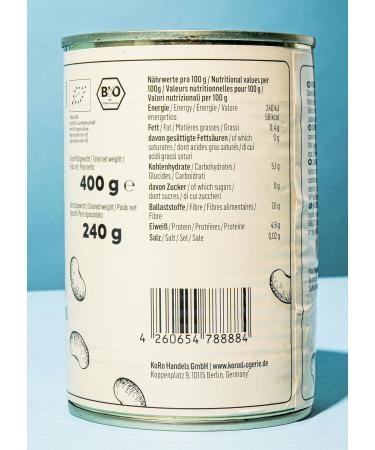 Buy Koro Organic White Cannellini Beans 12x240g - Preservative-Free Ready to Eat Versatile Cooking - Controlled Organic Cultivation - Buy Online on GoSupps.com