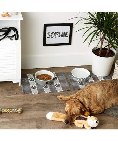 Bone Dry Buffalo Check Gray Placemat 12x18 - Set of 4 - Buy Online on GoSupps.com