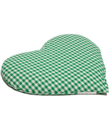 Flaxseed Heart Pillow 30x25cm - Green-White Heat & Grain Pillow - Perfect Charming Gift - Buy Online on GoSupps.com