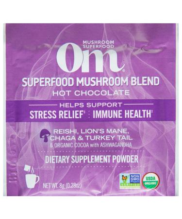 Om Mushroom Superfood Organic Mushroom Hot Chocolate Blend 0.28 OZ