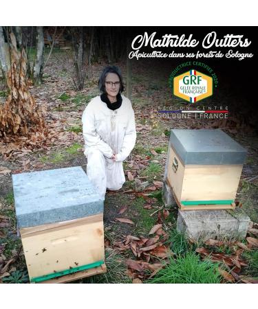 GRF Certified French Royal Jelly Unique French Label Total Quality 100% Natural neither processed nor frozen jar 10g from M.Outters Beekeeper of Sologne Selection YoD lices l'Excellence - Buy Online on GoSupps.com