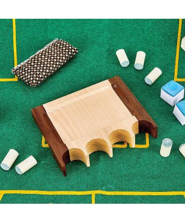 Meooeck Portable Wooden Pool Cue Holder - Weighted Billiard Accessories for 4 Cues - Buy Online on GoSupps.com