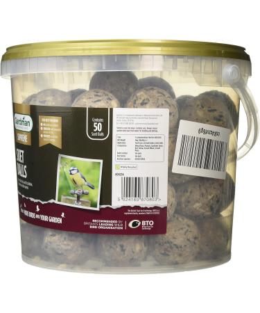 Gardman A04294 Energy Suet Fat Balls 50 Tub Bird Food - Natural and Nutritious - Buy Online on GoSupps.com