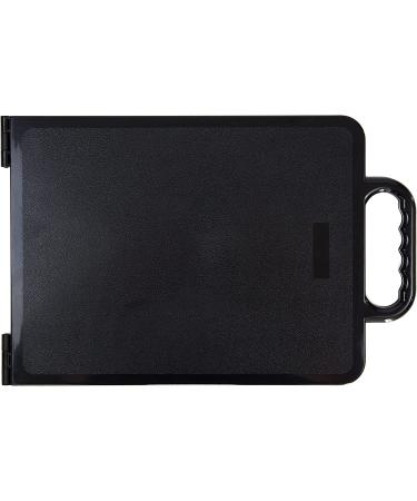 Large Folding Double Handle Handheld Mirror - Salon Haircut Mirror - Black Rectangle - Buy Online on GoSupps.com