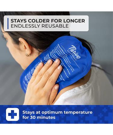 Thrive Cold Compress Ice Packs (2 Count) - Reusable Soft Gel Ice Pack for Pain Relief and Rehabilitation - Light Blue - Buy Online on GoSupps.com