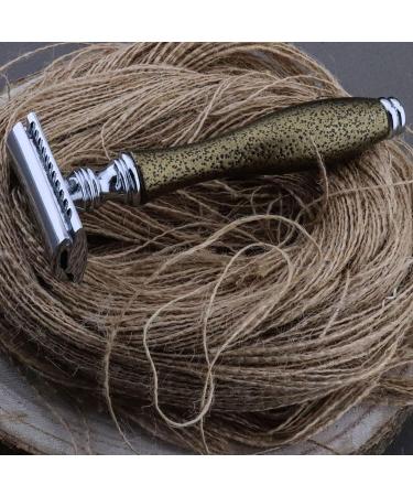 Antique Look Men's Shaving Set - Pure Black Badger Brush DE Safety Razor Stand Bowl & Soap | Perfect Gift for Grooming Enthusiasts - Buy Online on GoSupps.com