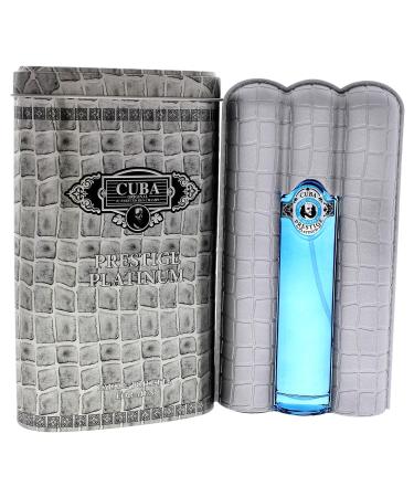 Cuba Original by Parfums Des Champs Prestige Platinum by Cuba 3 oz Eau De Toilette Spray for Men (CUBPRPM0009002) 3 Ounce (Pack of 1) - Buy Online on GoSupps.com