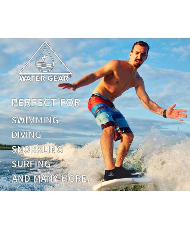 Water Gear Fin Socks - Large Men's 9-11 - Dive Socks for Scuba Diving & Snorkeling - Keep Feet Dry - Blue - Buy Online on GoSupps.com
