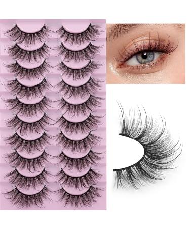 Angel Fox Eye Lashes Extensions - Fluffy 18MM Faux Mink Strip Lashes | Natural & Wispy Volume - Buy Online on GoSupps.com