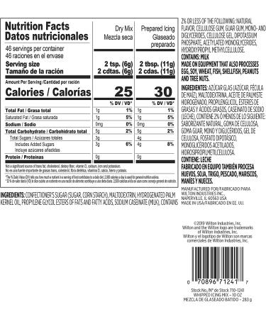 Wilton Whipped Icing Mix Vanilla 10 oz - Delicious Vanilla Flavored, Easy to Use - 10 Ounce Pack - Buy Online on GoSupps.com