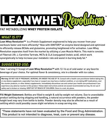 MuscleSport Lean Whey Revolution Protein Powder - 25g Whey Protein Isolate - Low Calorie, Low Carb, Low Fat - Delicious Chocolate Ice Cream Flavor - 2lb (Pack of 1) - Buy Online on GoSupps.com