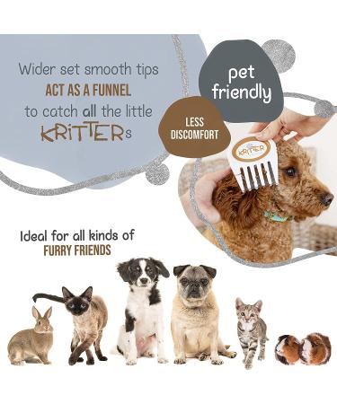 Kritter Katcher Flea & Tick Grooming Comb: Effective Pet Care Tool - Buy Online on GoSupps.com