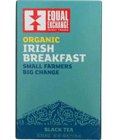 Equal Exchange Organic Irish Breakfast Black Tea 20 Tea Bags 1.41 oz (40 g)