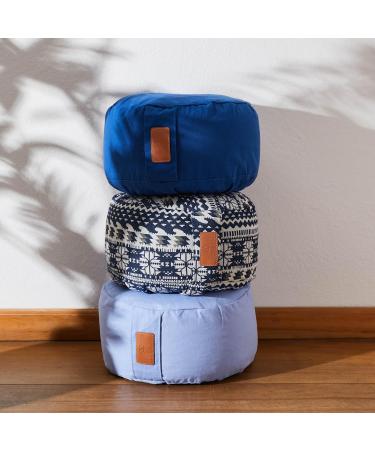 Buy Doyouryoga Round Yoga Pillow - 30cm x 15cm Washable Cover Organic Spelt or Buckwheat Filling | Perfect for Yin Yoga & Meditation - Buy Online on GoSupps.com