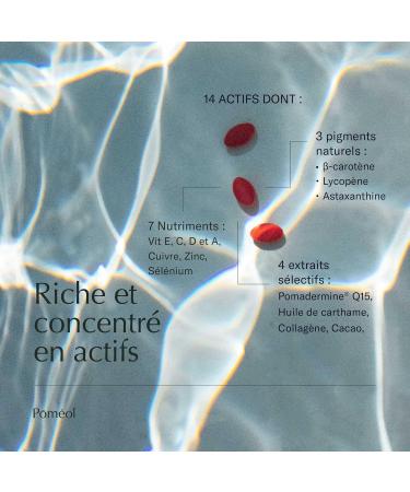 POMEOL Preparing Tan Supplement | Prepares Activates and Prolongs Enhancer 30 Days 4 Pigments Beta Carotene Collagen Vitamins E A D3 Copper Selenium Zinc - Buy Online on GoSupps.com