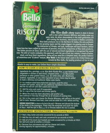 Riso Bello Carnaroli Risotto Rice 17.5oz Boxes - Pack of 6 | Premium Italian Rice - Buy Online on GoSupps.com