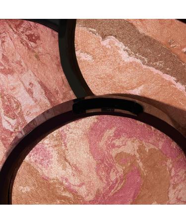LAURA GELLER NEW YORK Blush-n-Bronze Marbleized 2-in-1 Bronzer Blush Rose Bronze - Dual-Ended Brush Set - Buy Online on GoSupps.com