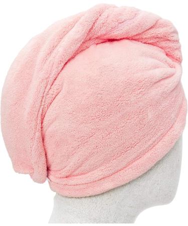 ENETIX Women's Microfiber Hair Towels - Quick-Dry Anti-Frizz Turbans 2 Pack (Pink) - Super Absorbent & Fast Drying 25x70 cm - Buy Online on GoSupps.com