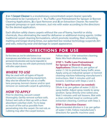 OdoBan 3-in-1 Carpet Cleaner - 128 Fl Oz Citrus | Effective Stain Removal & Odor Elimination - International Shipping Available - Buy Online on GoSupps.com