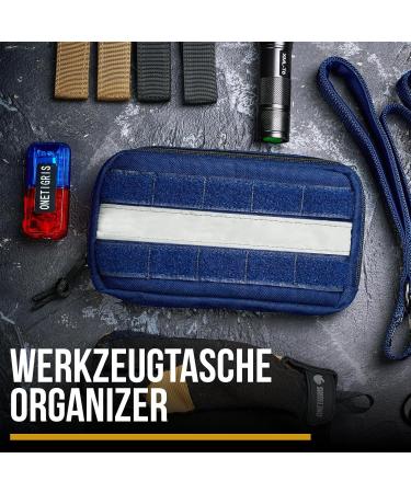 Oneigris Dog Feed Bag - 2 Pack Large Space Reflective Stripes for Tactical Training & Walking - Blue - Buy Online on GoSupps.com