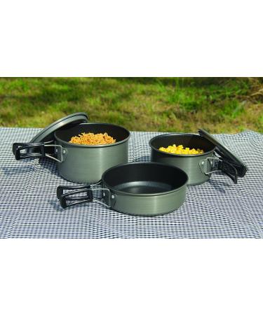 Texsport Black Ice The Scouter 5-Piece Hard Anodized Camping Cookware Set - Buy Online on GoSupps.com