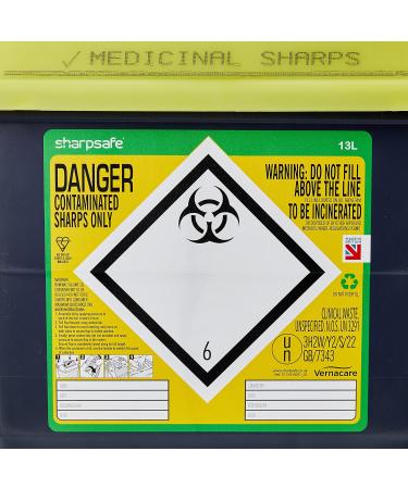 SHARP SAFE SHARPS BIN 13LTR - Buy Online on GoSupps.com
