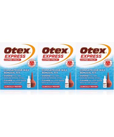 Otex Express Combi Pack Clinically Proven Ear Wax Removal Kit 3 Pack