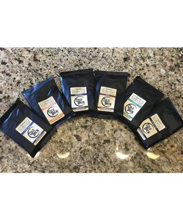 Flavored Cold Brew Coffee Sampler Pack - Coarse Ground - Inspired Coffee Co. - 6 x 4 oz. Bags - Buy Online on GoSupps.com