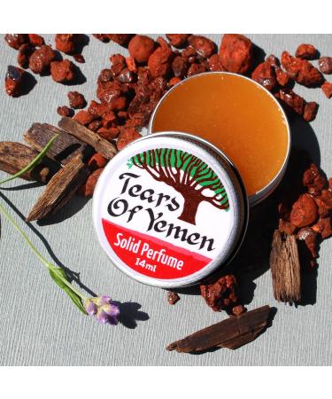 Yemeni Dragons Blood SOLID perfume/Sweet Amber/Oud/Patchouli essential oil/Natural/Halal perfume/Vegan // Made in Canada - Muslim Cosmetics - Tears of Yemen 0.5oz / 14ml - Buy Online on GoSupps.com