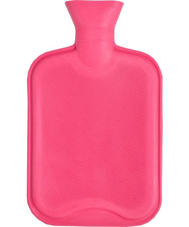 Vagabond 2L Pink Ribbed Hot Water Bottle Pink 2 l (Pack of 1)