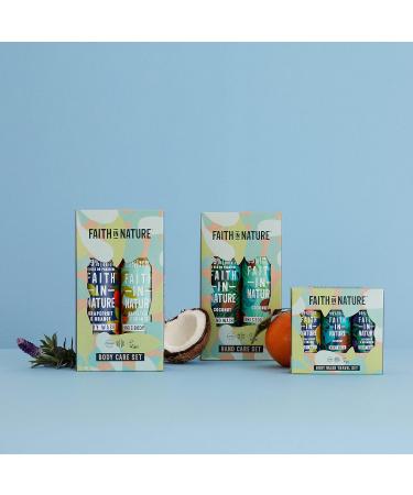 Faith In Nature 3 x 100ml Natural Body Wash Travel Gift Set - Vegan & Cruelty Free - No SLS or Parabens - Buy Online on GoSupps.com