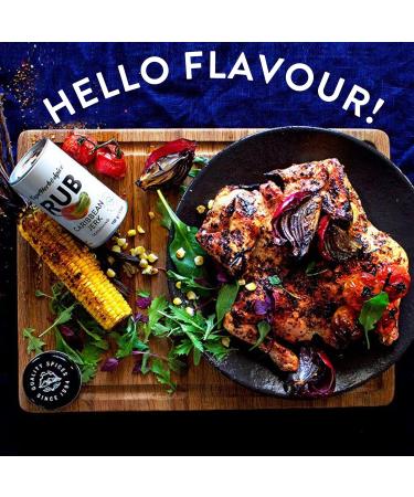 Cape Herb & Spice Rub Caribbean Jerk Seasoning 100g Tin | Medium Chilli Rating | Pack of 1 - Buy Online on GoSupps.com