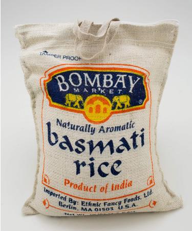 Bombay Market Basmati White Rice - 10 Pound Bag