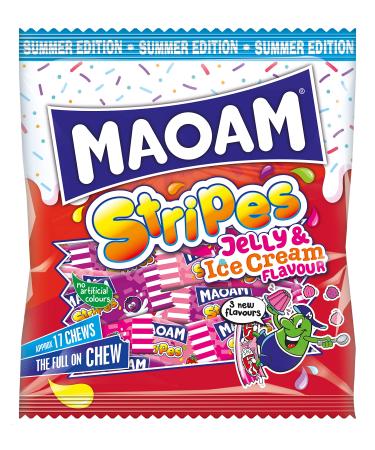 MAOAM Stripes Jelly & Ice Cream Sweets Sharing Bag 140g