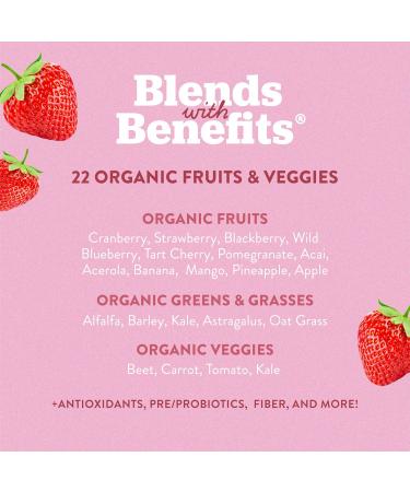 360 Nutrition Blends with Benefits Reds & Superfoods for Natural Antioxidants and Polyphenols with Fruits & Veggies Probiotics Digestion Daily Energy - Berries & Cream - 30 Servings - Buy Online on GoSupps.com