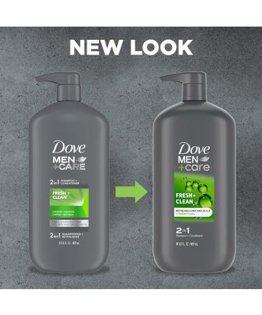 Dove Men+Care 2-in-1 Shampoo & Conditioner Fresh & Clean | Stronger Healthy Hair - 31 oz | Buy Internationally - Buy Online on GoSupps.com