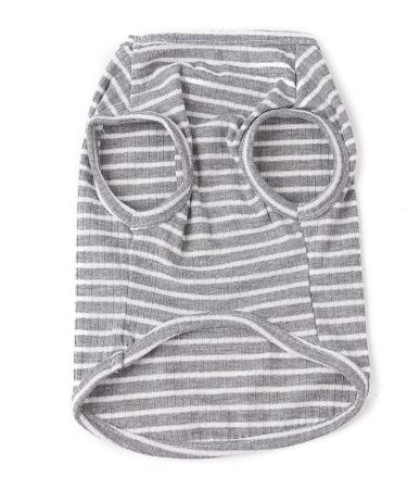 Buy Cute Striped Pet Pullover Sweater for Small Dogs & Cats - Cozy Knit Sweater in Pink Red Blue Gray | Ideal for Pets 1.2-9.0 kg - Buy Online on GoSupps.com