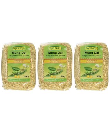 Buy Rapunzel Mung Dal - Halved & Peeled Mung Beans Pack of 3 (3 x 500g) - Premium Quality & International Shipping Available - Buy Online on GoSupps.com