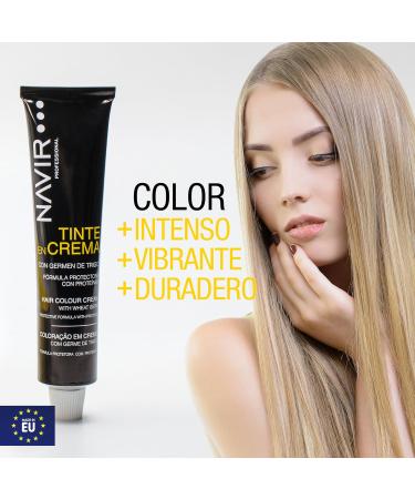 NAVIR Profesional Hair dye for women cream with wheat germ and argan oil 30 dark brown 60 ml - Buy Online on GoSupps.com