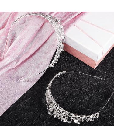 Juinte 8-Piece Silver Crystal Princess Tiaras for Girls & Women - Ideal for Birthday, Wedding Prom & Cosplay - Buy Online on GoSupps.com
