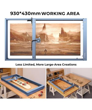 xTool D1 Pro Extension Kit - Expand Laser Engraving Area to 36.85''*17'' Grey Accessories for D1 and D1 Pro 5W/10W/20W Engraver - Buy Online on GoSupps.com